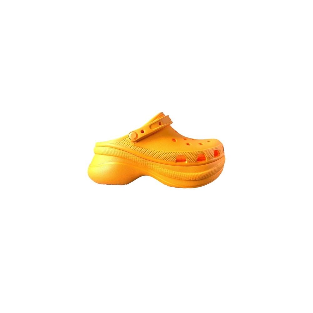 Crocs Platform Orange Women's Size 7 Slip-On Sandal Strap Clogs New